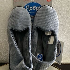 FLOOPI Women’s Slippers *Anti Slip Indoor Outdoor Memory Foam Blue XL 11-12 2 Pr